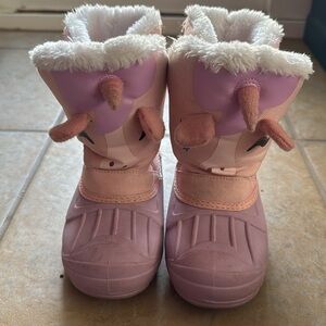Morendl Toddler Waterproof Insulated Faux Fur Snow Boots Size 10 Pre-owned